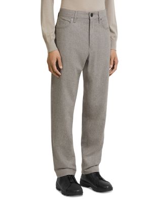 Slim Fit Wool and Cashmere Roccia Pants