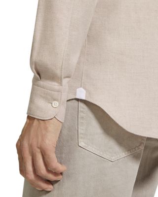 Long Sleeve Button Front Cotton Shirt