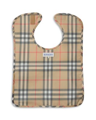 Unisex Wesley Check Coated Cotton Bib - Baby