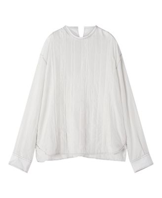  Pleated Silk Top