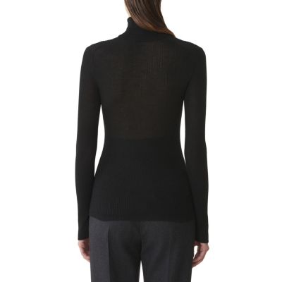  Merino Wool and Silk Turtleneck Sweater