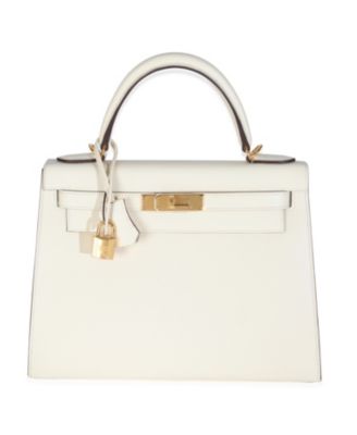 Sellier Kelly 28 Leather Handbag