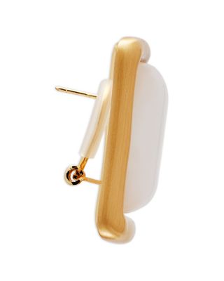 Suni Mother Of Pearl Framed Drop Earrings