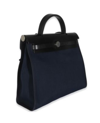 Pre-Owned HermA s Herbag Canvas Handbag
