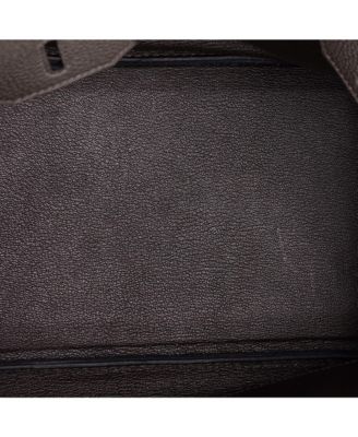 Birkin 30 Handbag Brown Togo with Palladium Hardware