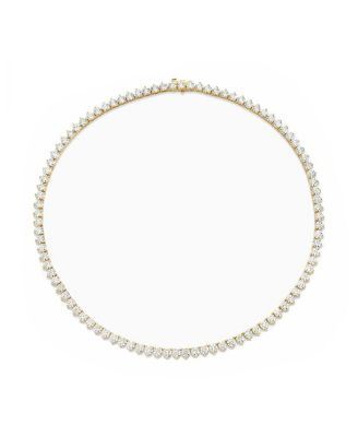  Tennis Necklace, Large in 14K Gold, 20ctw Round Brilliant Lab Grown Diamonds, 16"