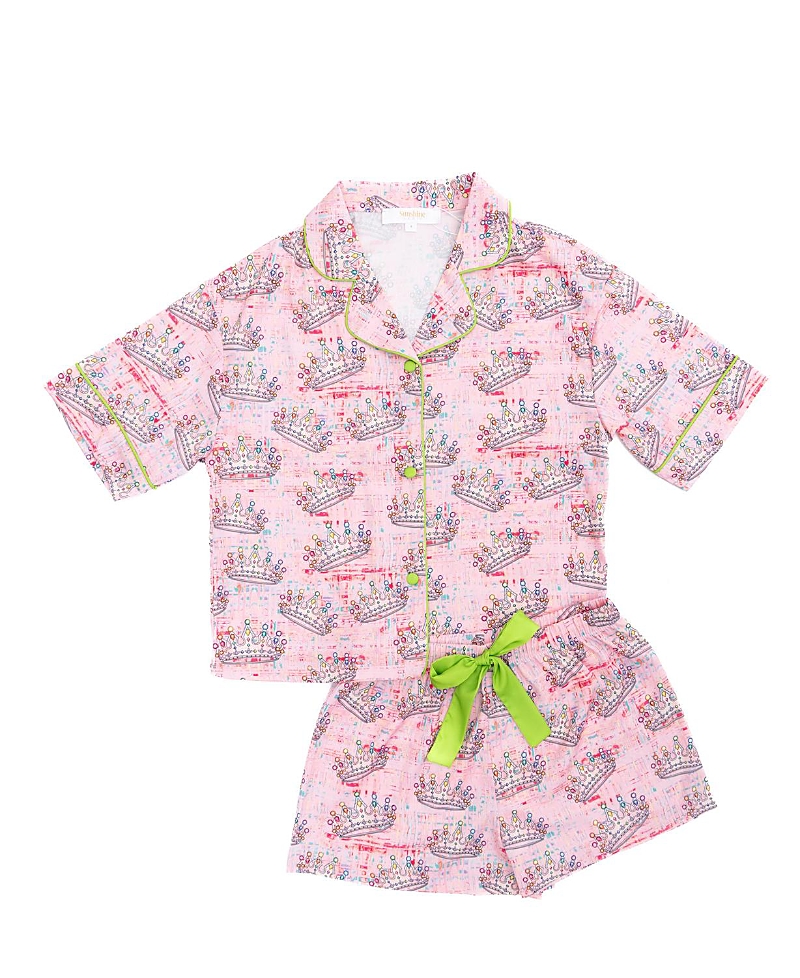 Sunshine Society Girls' Silky Crown Jewels Silky Set - Little Kid, Big Kid