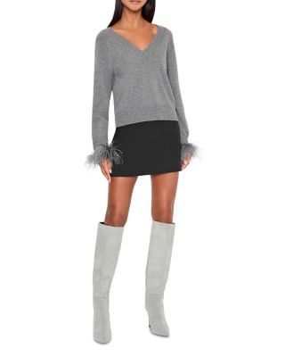 Feather Cuff Sweater