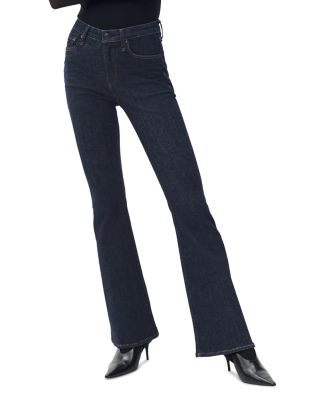 Epic Stretch Dahlia Mid Rise Full Flared Jeans in Rinse