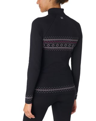 Fair Isle Half Zip Base Layer Top