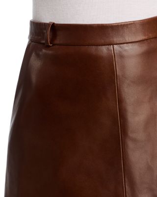The Leather Mini Skirt