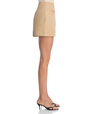 Twill Trench Mini Skirt