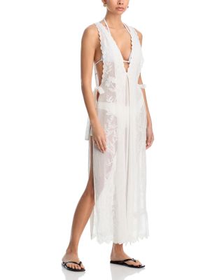 Embroidered Dress Swim Cover-Up