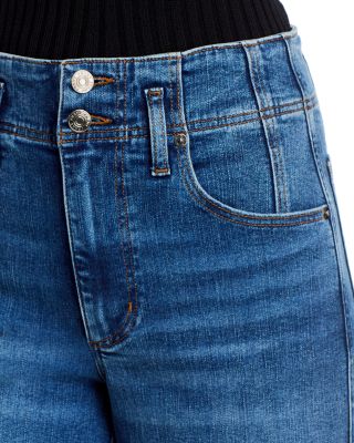 The Seamed High Rise Wide Jeans in Charity