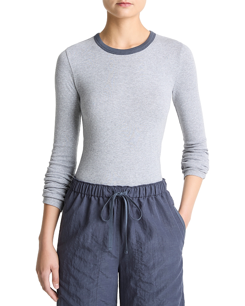Vince Heather Tipped Long Sleeve Tee