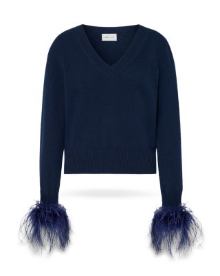 Wool Blend V Neck Sweater