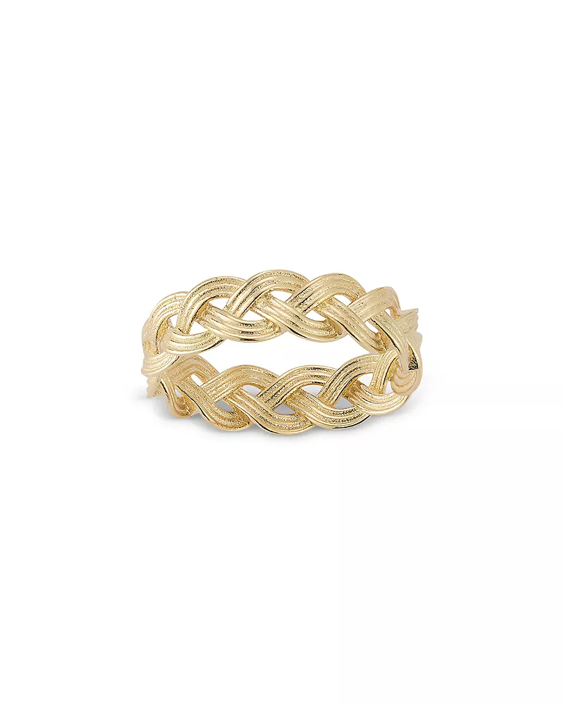 Bloomingdale's Fine Collection Groovy Braided Band in 14K Yellow Gold