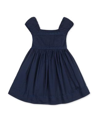 Girls&#39; Organic Puff Sleeve Pintuck Sateen Party Dress - Little Kid, Big Kid