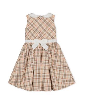 Girls' Organic Sleeveless Party Dress with Peter Pan Collar - Baby, Little Kid, Big Kid