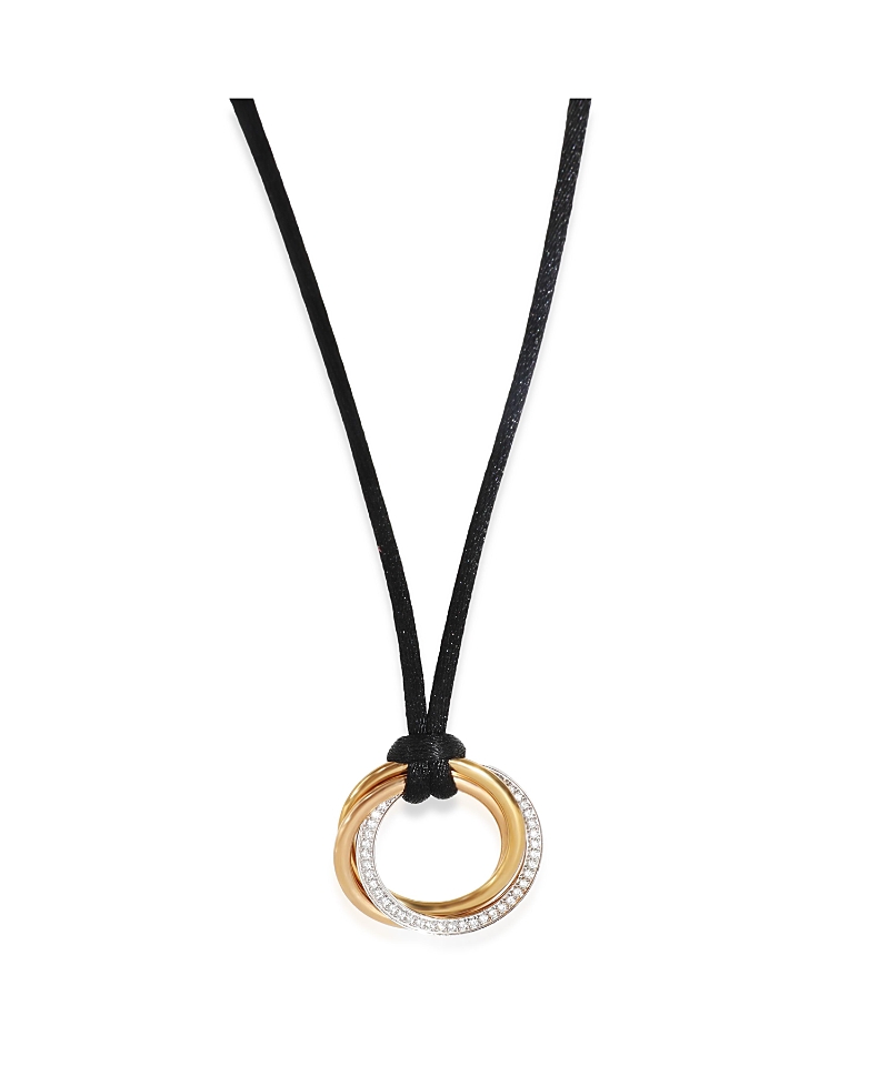 Pre-Owned Cartier Medium Model Trinity 18k 3 Tone Gold Necklace