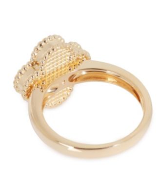  Vintage Alhambra 18k Yellow Gold Ring