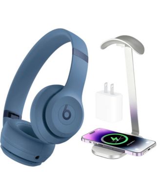 Solo 4 True Wireless On-Ear Headphones + Power Adapter & Headphone Stand/Charging Pad