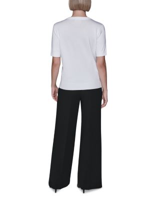 Front Bow Short Sleeve Sweater