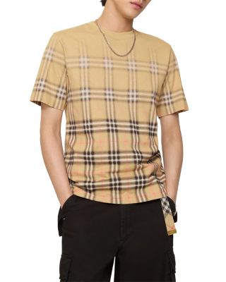 Ryan Gradient Check Cotton T-Shirt