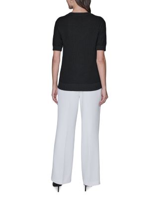 Floral Trimmed Sweater