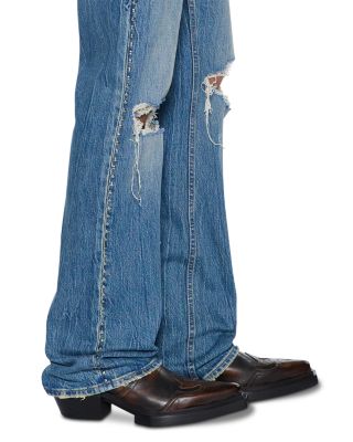 Bronko Texas Blue Studded Regular Fit Jeans