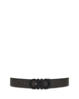 Gancini Reversible Adjustable Leather Belt