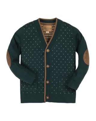  Unisex Organic Long Sleeve Tipped Cardigan Sweater