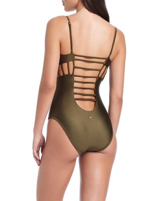 Cross Cutout Maillot One-Piece Swimsuit