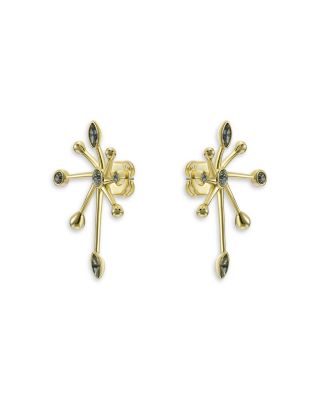Stella Crystal Starburst Earrings, 1.6"L