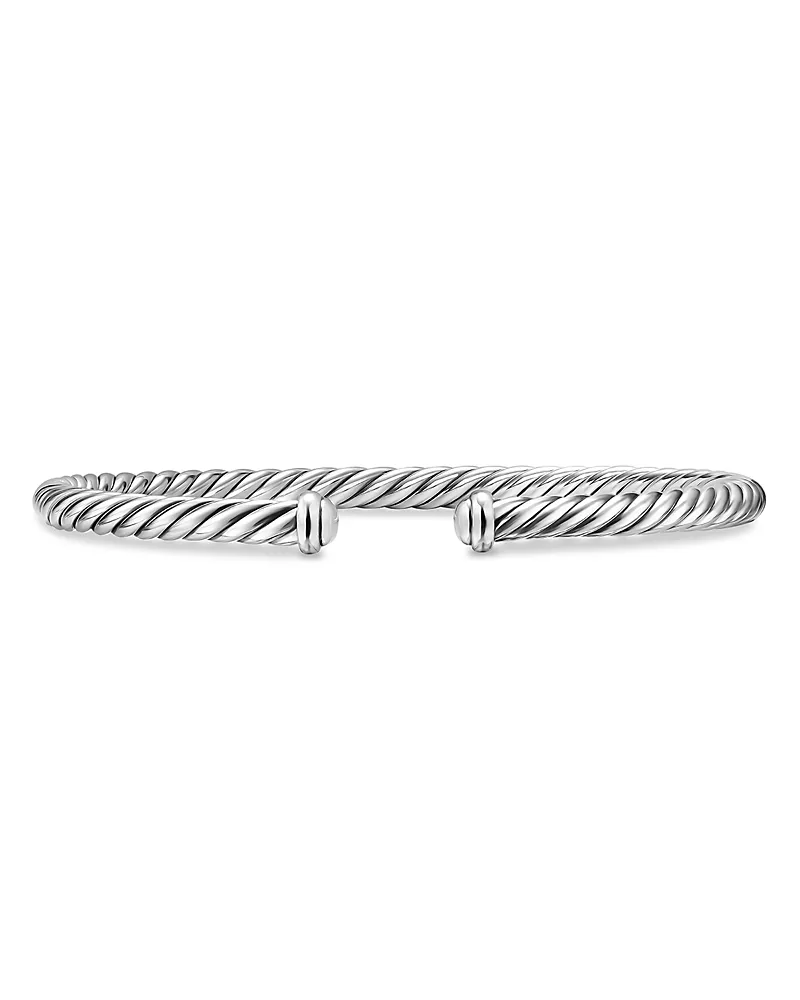Cable Flex Bracelet in Sterling Silver, 4mm