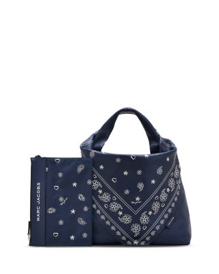 The Bandana Print Leather Sack Bag
