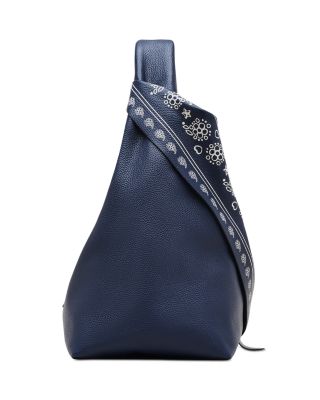 The Bandana Print Leather Sack Bag