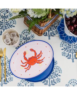 Le Dinner Crab Extra Large Paper Plates, Set of 8
