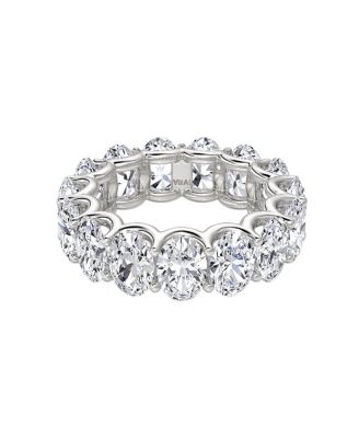 Eternity Band in 18K Gold, 7.5ctw Oval Lab Grown Diamonds