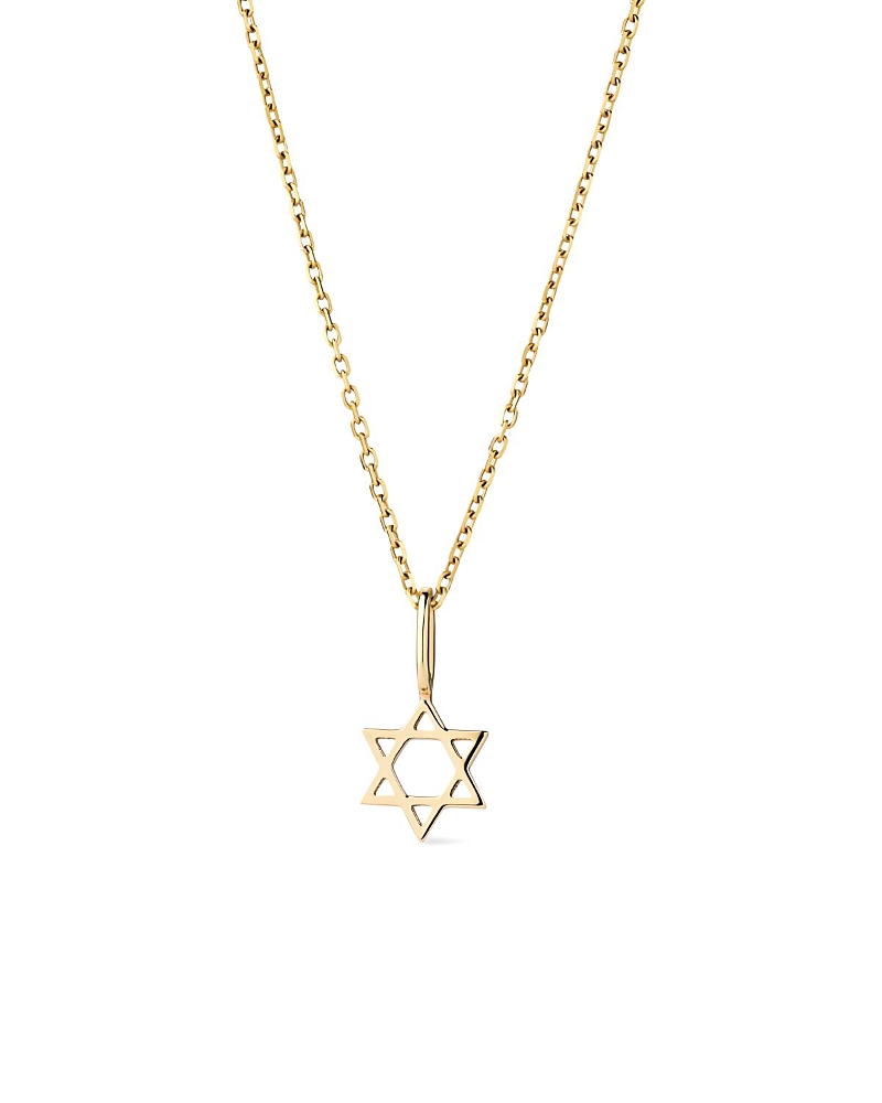 Ana Luisa Solid Yellow Gold Star Of David Necklace In Gold