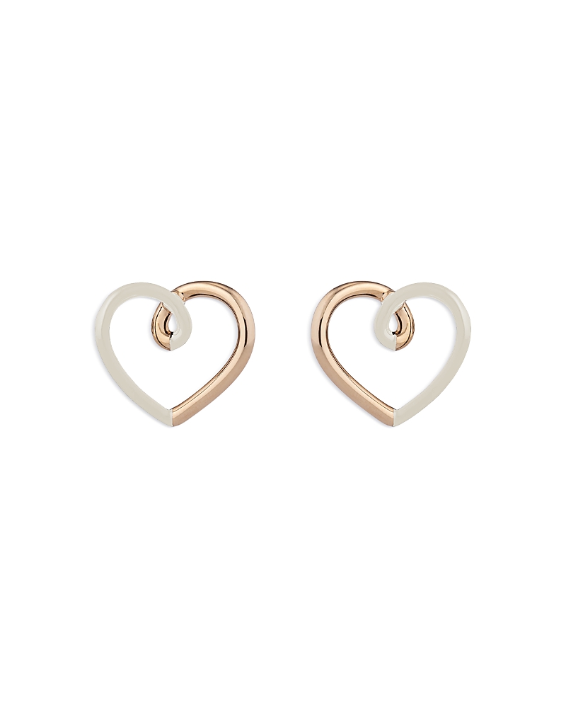 Bea Bongiasca 9K Yellow Gold & Silver Love Earrings