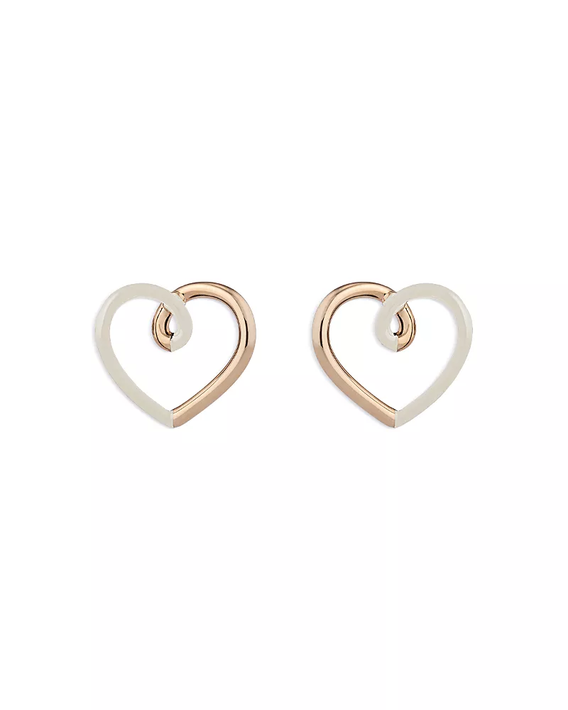 Bea Bongiasca 9K Yellow Gold & Silver Love Earrings