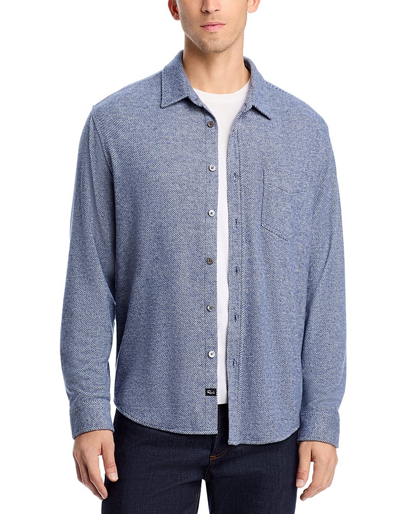 Rails Hawke Marine Twill Button Down Shirt In Blue