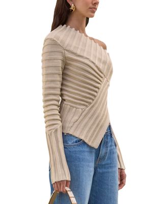 Jaidan Asymmetric Knit Top