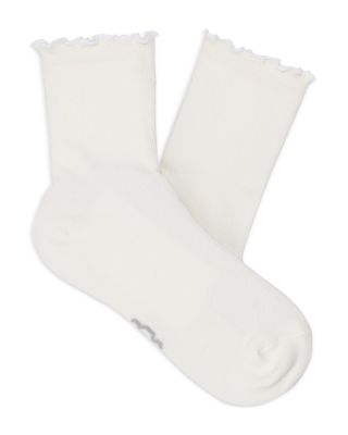 Karsyn Cotton Blend Lettuce Edge Quarter Socks