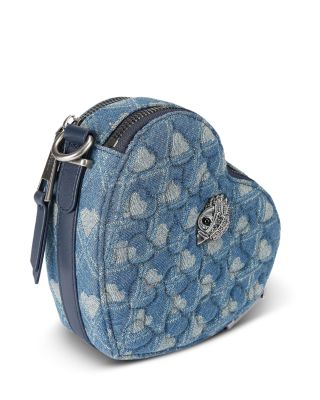 Kensington Heart Two Zip Quilted Crossbody