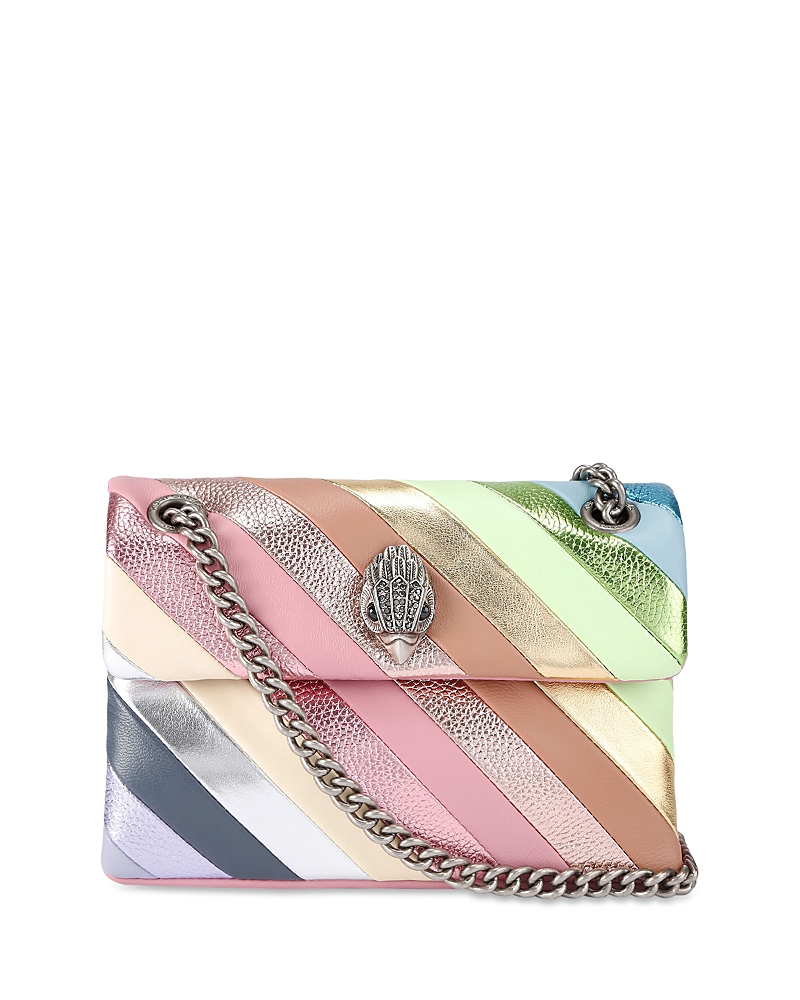 Kurt Geiger Kensington Mini Leather Stripe Convertible Crossbody In Multi