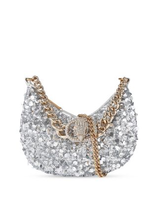 Chelsea Small Sequined Chain Hobo Bag