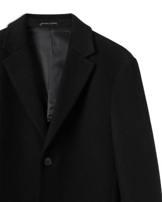 Gable Long Sleeved Single Breasted Wool Blend Overcoat