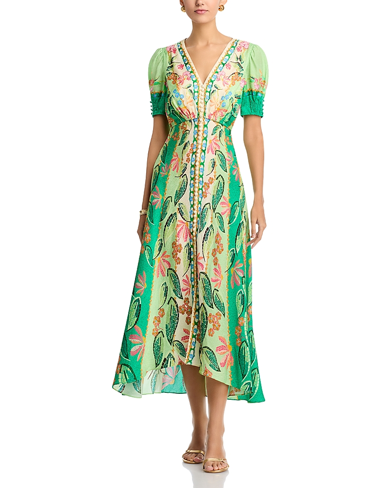 Saloni Lea Silk Dress